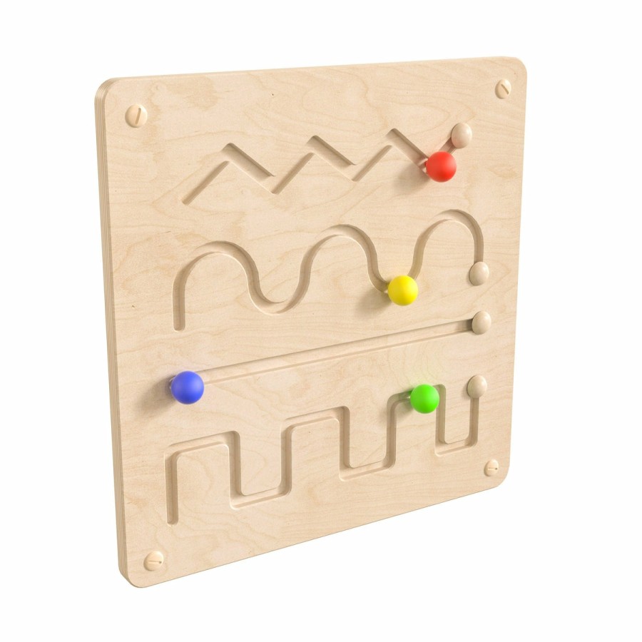 Classroom FLASH Stem Learning Systems | Bright Beginnings Commercial Grade Wooden Lines And Patterns Motor Skills Steam Wall Accessory Board