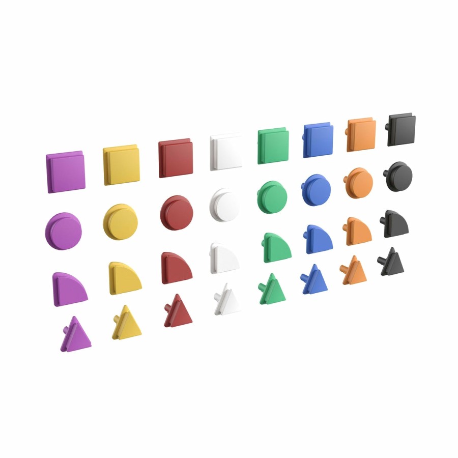 Classroom FLASH Stem Learning Systems | Bright Beginnings Commercial Grade 256 Piece Shape Set For Modular Steam Wall Systems