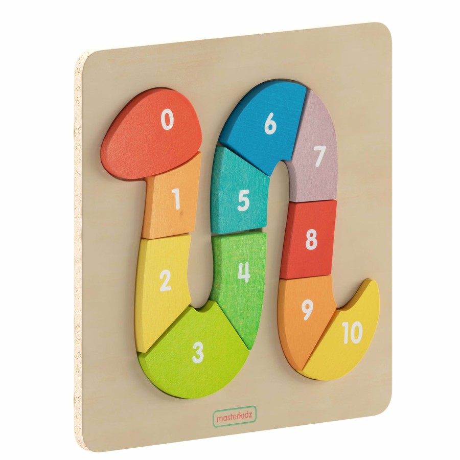 Classroom FLASH Puzzles & Art Activities | Bright Beginnings Commercial Grade Birch Plywood Stem Number Snake Puzzle Board