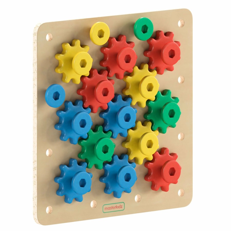 Classroom FLASH Puzzles & Art Activities | Bright Beginnings Commercial Grade Birch Plywood Stem Gear Building Busy Board