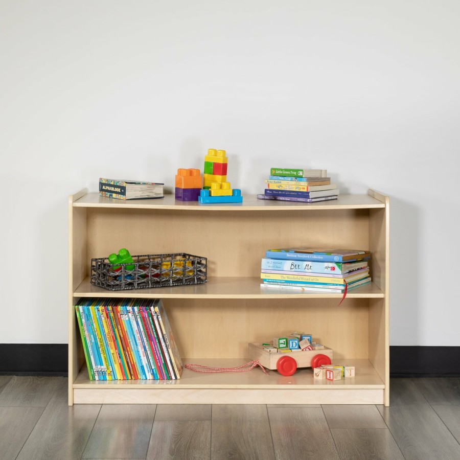 Classroom FLASH Wooden Classroom Storage | Wooden School Classroom Storage Cabinet For Commercial Or Home Use - Safe, Kid Friendly Design (Natural)