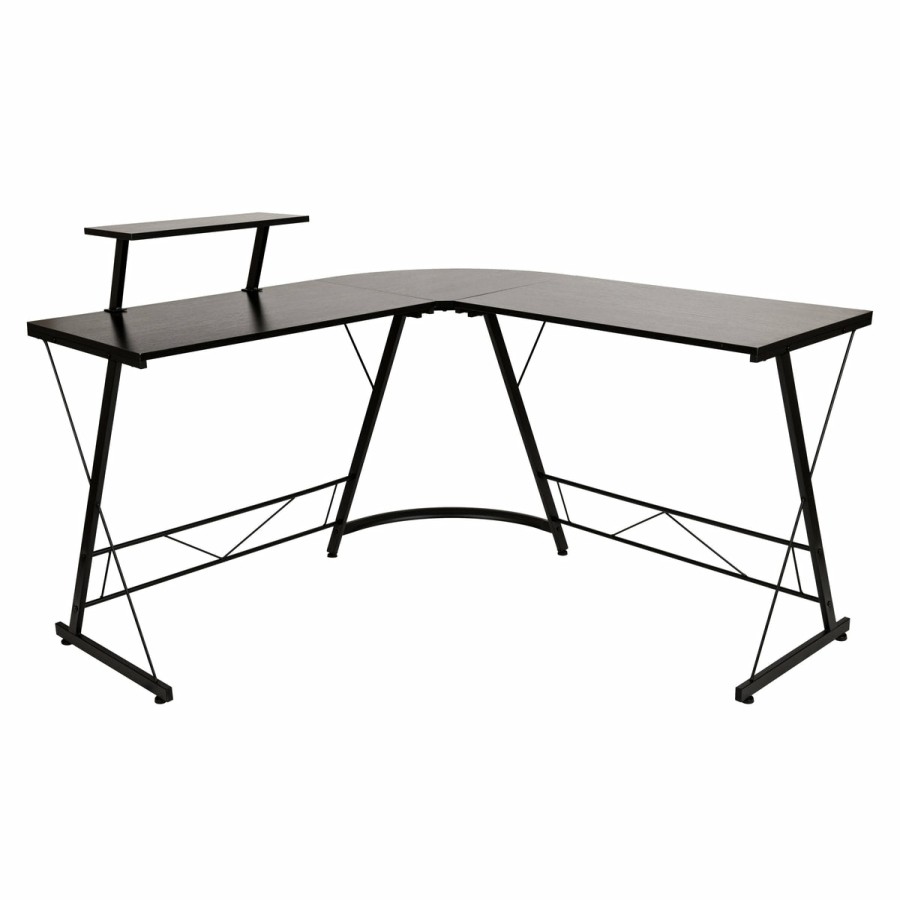 Office & Reception FLASH Desks | L-Shaped Desk 71.5" Computer Corner Desk, Home Office Corner Desk, Gaming Desk, Space Saving, Easy To Assemble