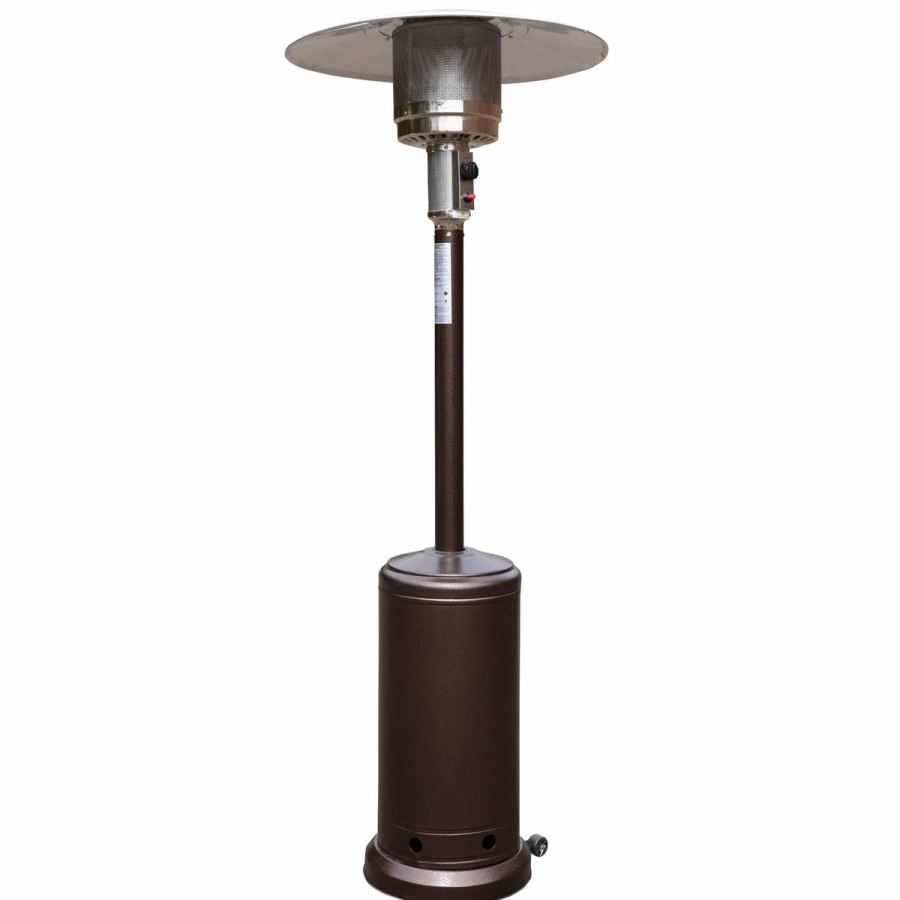 More FLASH | Sol Patio Outdoor Heating-Stainless Steel 40,000 Btu Propane Heater With Wheels For Commercial & Residential Use-7.5 Feet Tall