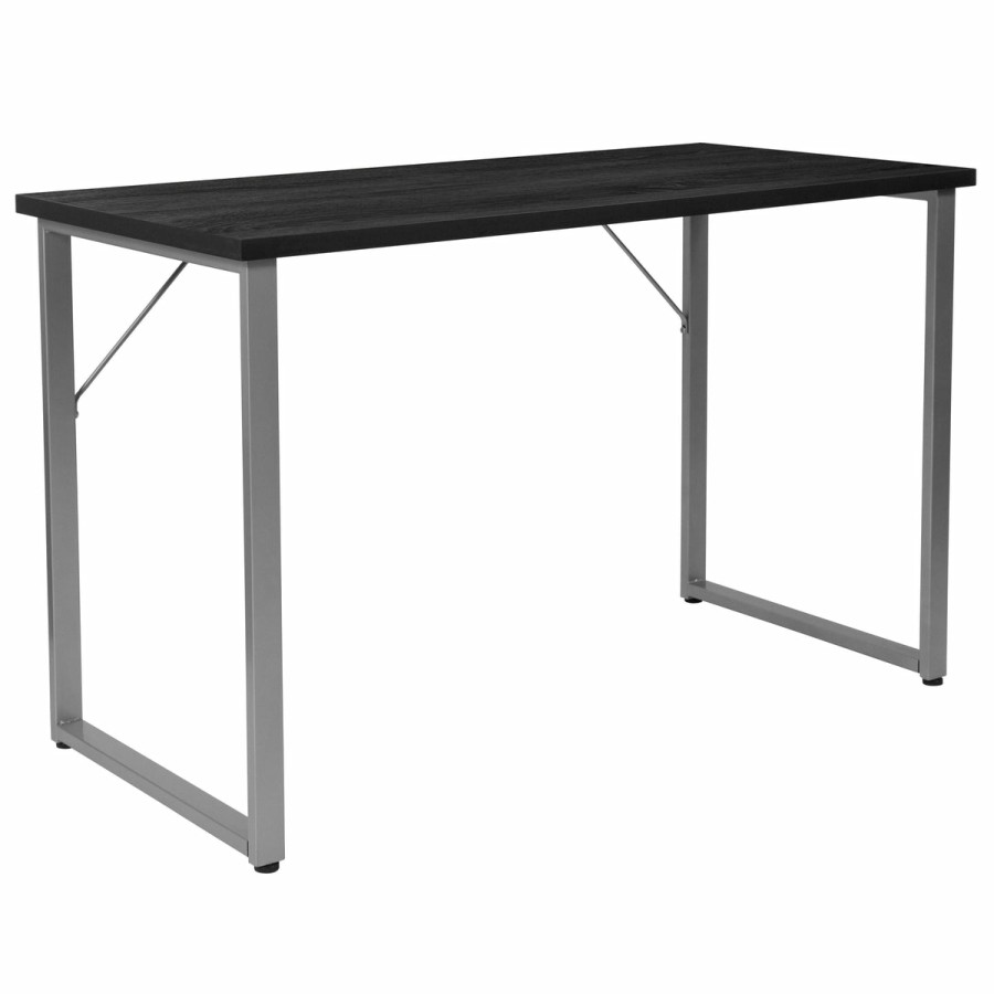 Office & Reception FLASH Desks | Harvey Computer Desk With Metal Frame