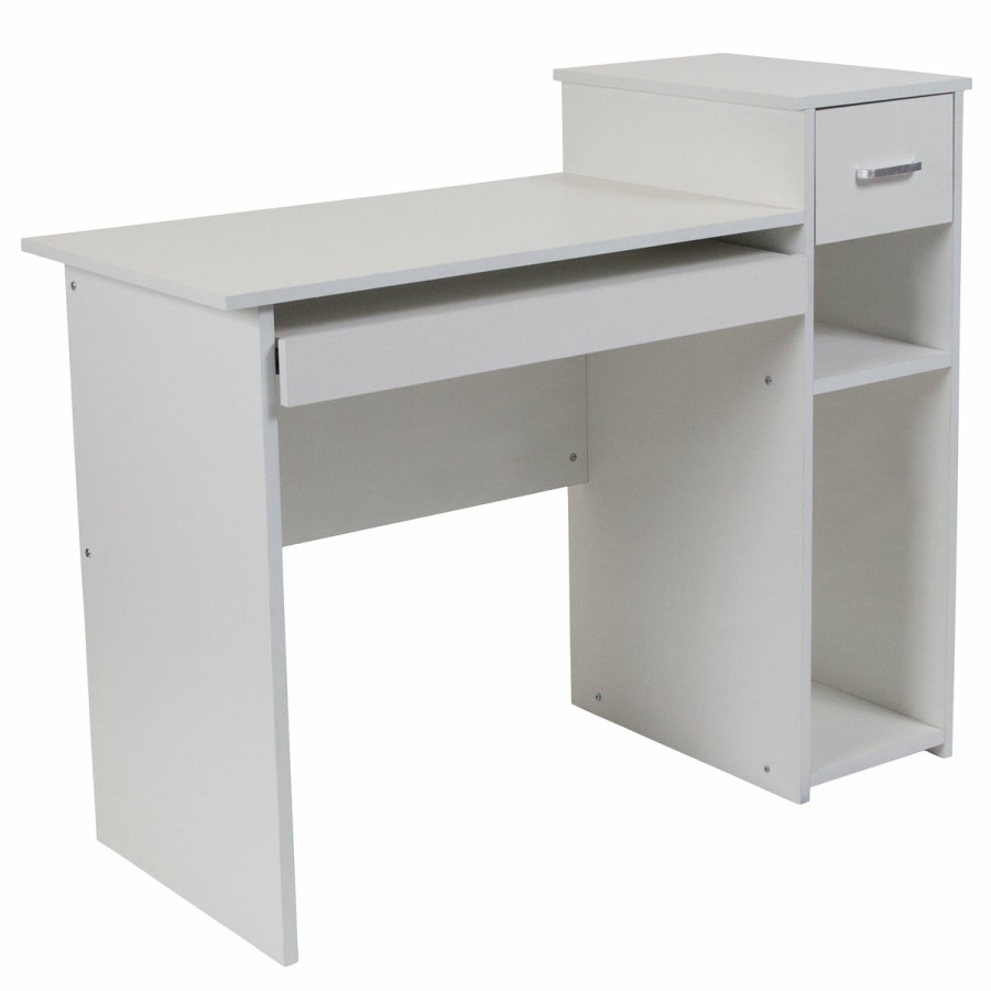 Office & Reception FLASH Desks | Highland Park Desk With Shelves And Drawer