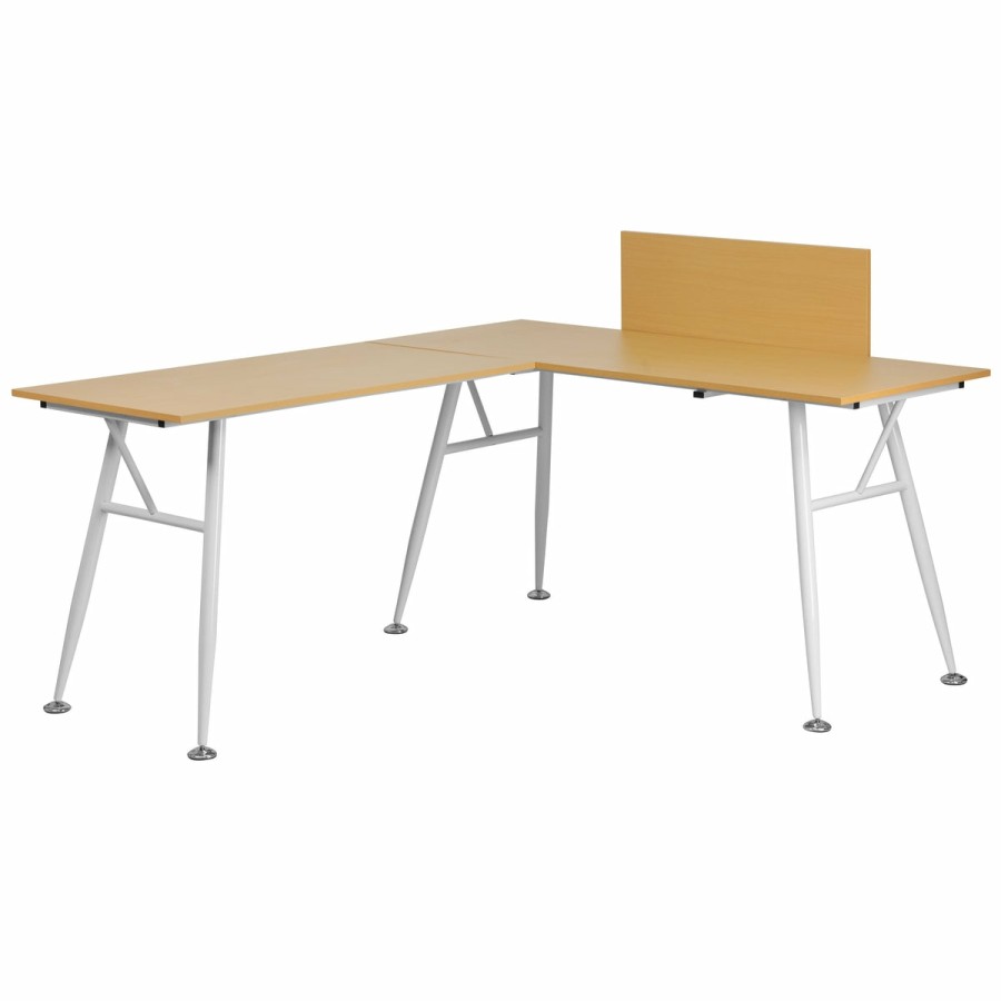 Office & Reception FLASH Desks | Laminate L-Shape Computer Desk