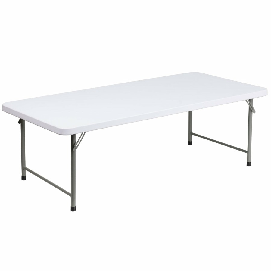 Folding & Event FLASH Plastic Folding Tables | 4.93-Foot Kid'S Plastic Folding Table