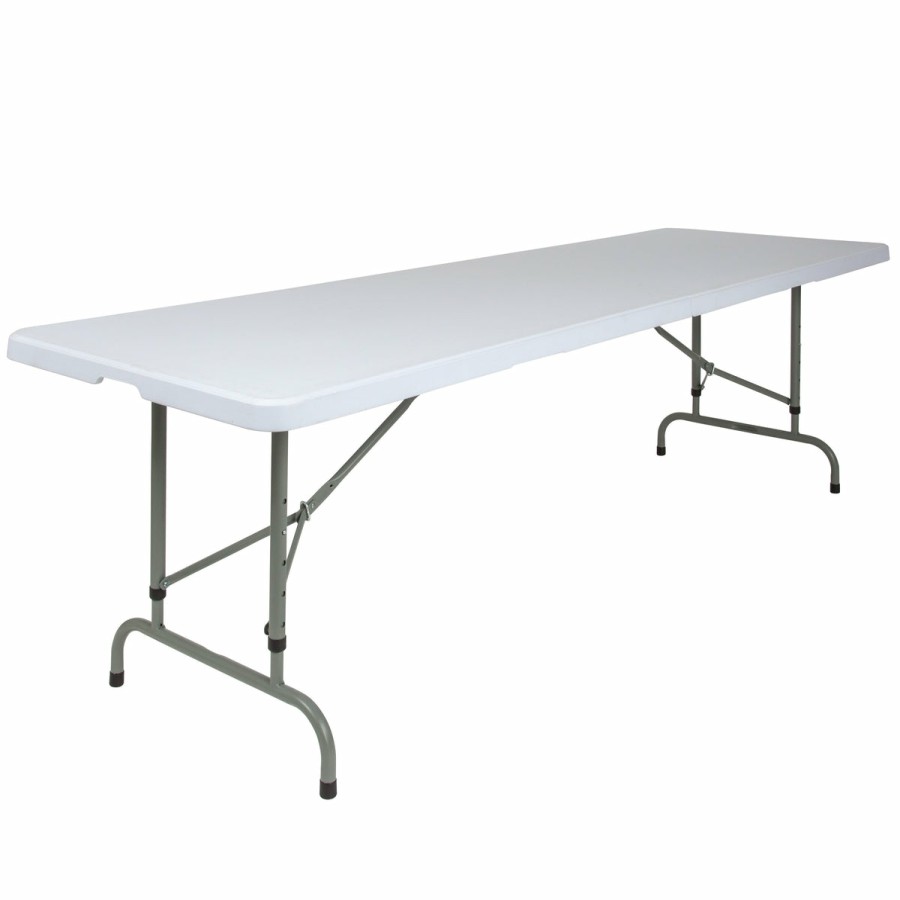 Folding & Event FLASH Plastic Folding Tables | 8-Foot Height Adjustable Plastic Folding Table