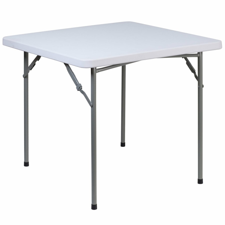 Folding & Event FLASH Plastic Folding Tables | 2.81-Foot Square Plastic Folding Table