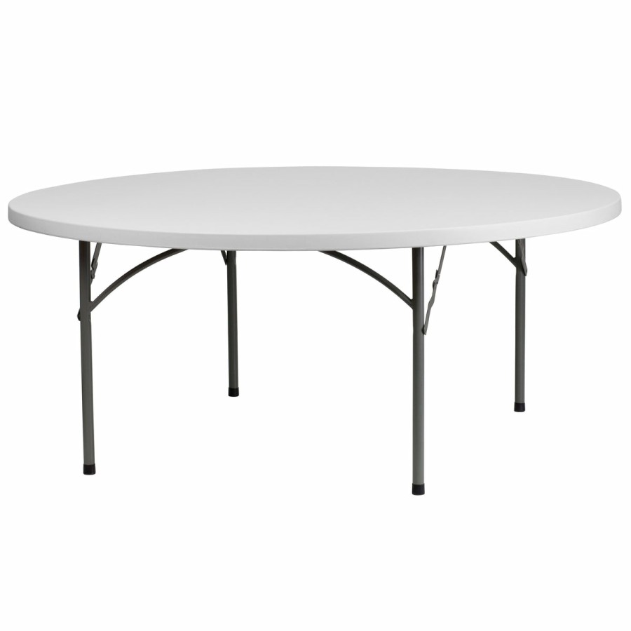 Folding & Event FLASH Plastic Folding Tables | 6-Foot Round Plastic Folding Table