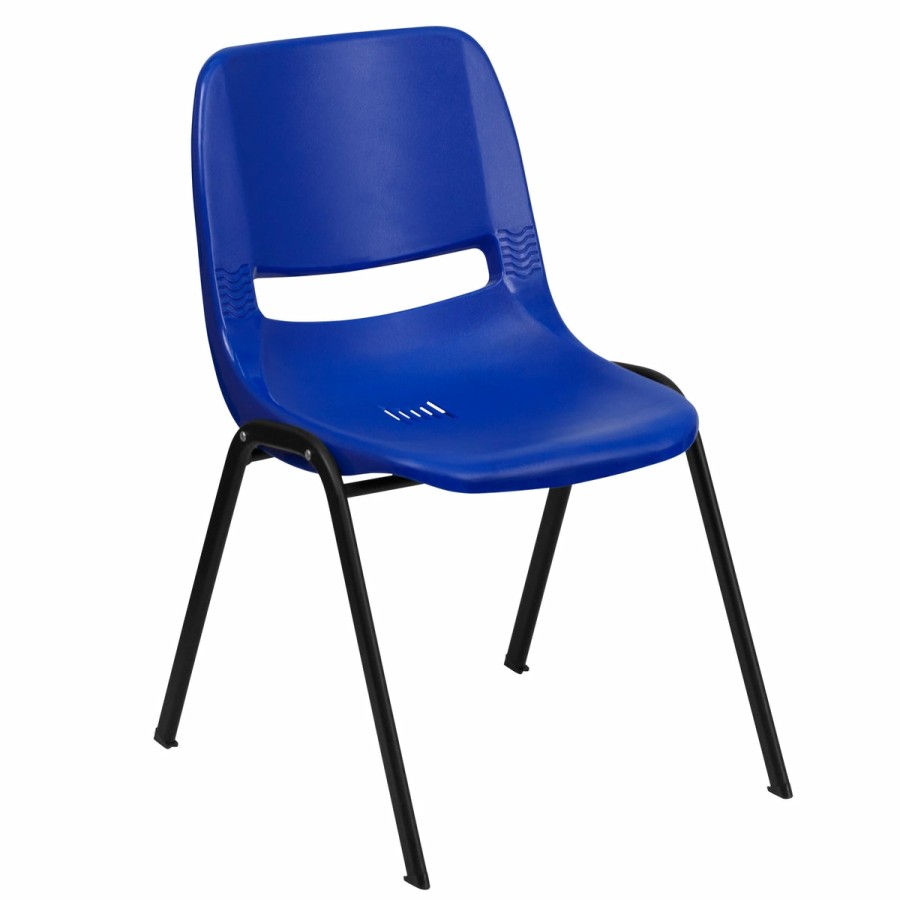 Classroom FLASH Plastic Stack & Student Chairs | Hercules Series 440 Lb. Capacity Kid'S Ergonomic Shell Stack Chair With 14" Seat Height