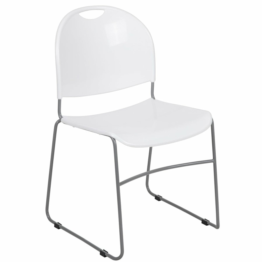 Office & Reception FLASH Reception Stack Chairs | Hercules Series 880 Lb. Capacity Ultra-Compact Stack Chair With Metal Frame