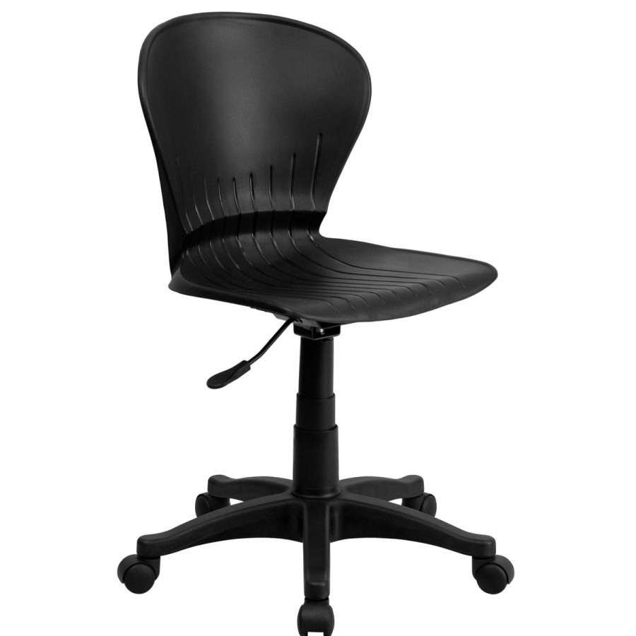 Office & Reception FLASH Task Office Chairs | Low Back Plastic Swivel Task Office Chair