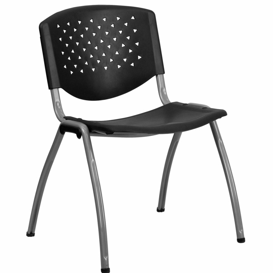 Office & Reception FLASH Reception Stack Chairs | Hercules Series 880 Lb. Capacity Plastic Stack Chair With Powder Coated Frame