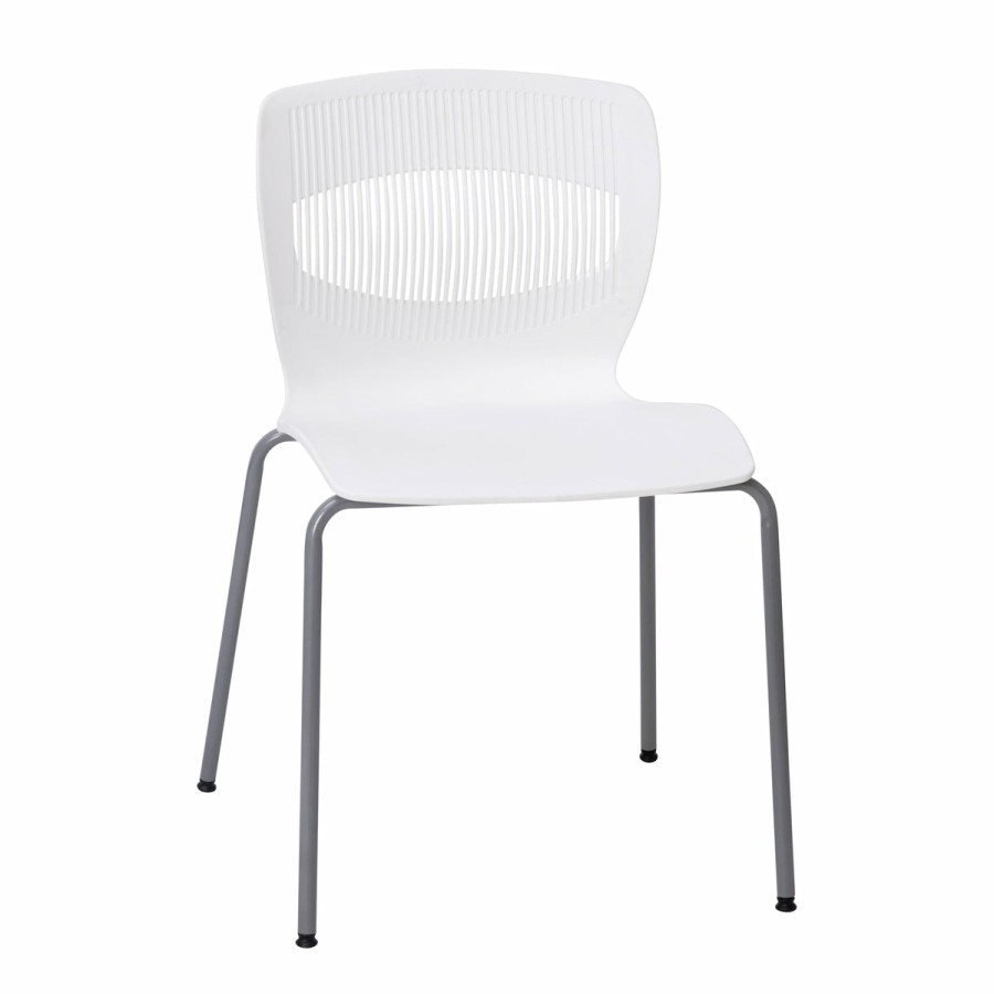 Office & Reception FLASH Reception Stack Chairs | Hercules Series Commercial Grade 770 Lb. Capacity Ergonomic Stack Chair With Lumbar Support And Steel Frame