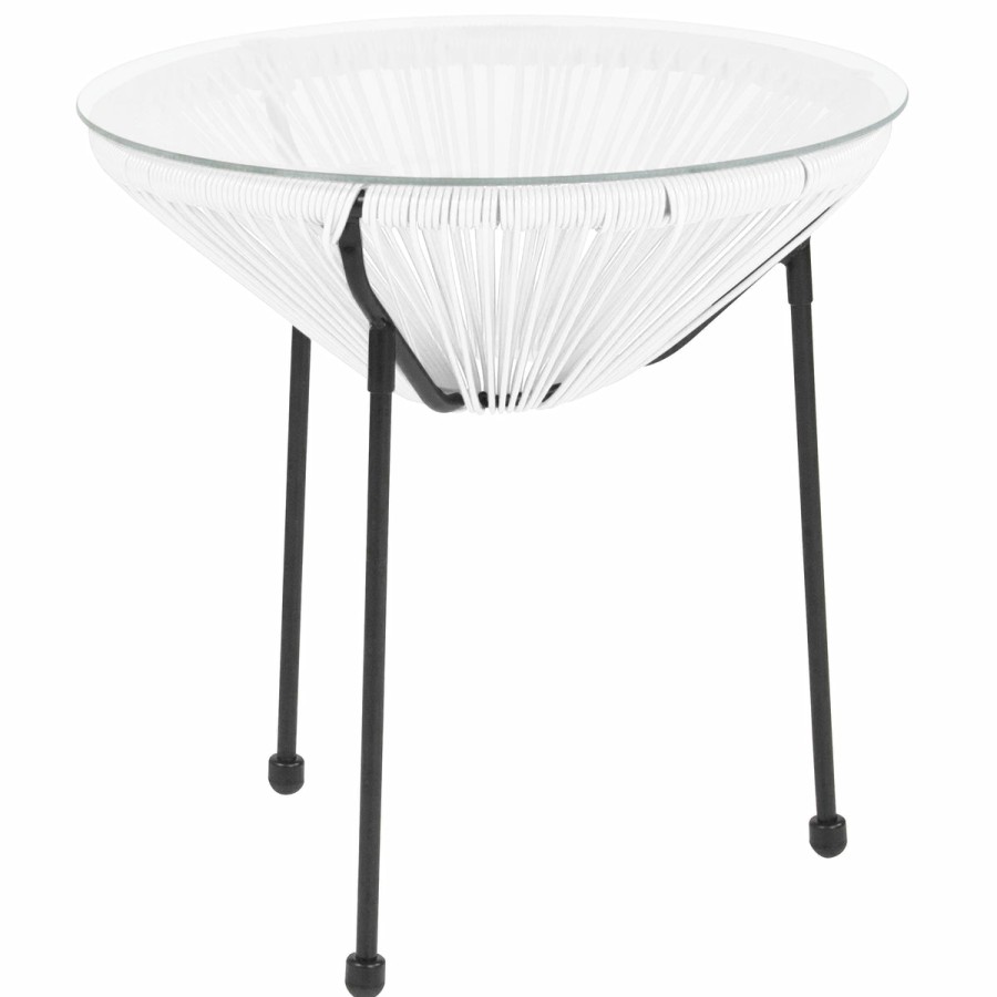 More FLASH | Valencia Oval Comfort Series Take Ten Rattan Table With Glass Top