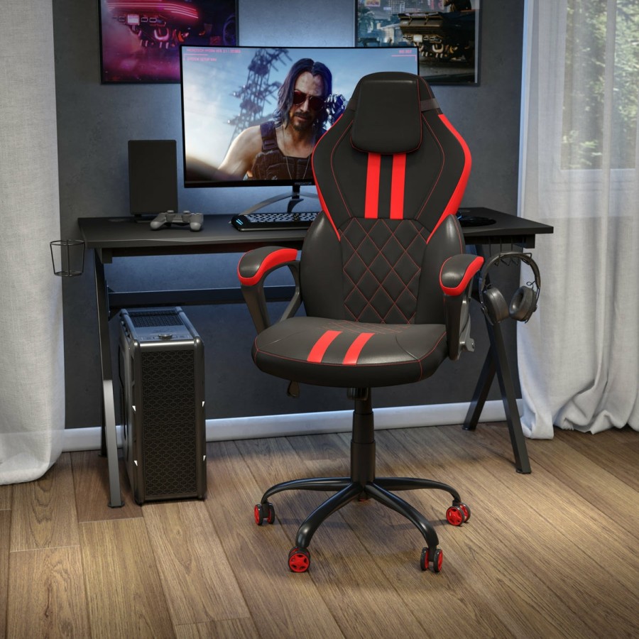 Office & Reception FLASH Gaming Desks & Chairs | Ergonomic Pc Office Computer Chair - Adjustable Designer Gaming Chair - 360° Swivel