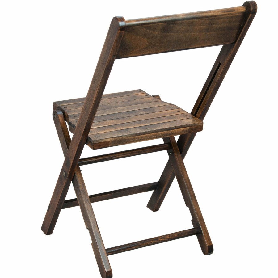 Folding & Event ADVANTAGE Wood Folding Chairs | Advantage Slatted Wood Folding Wedding Chair