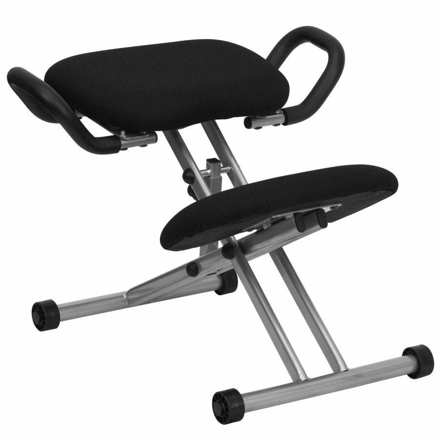 Office & Reception FLASH Task Office Chairs | Ergonomic Kneeling Office Chair With Handles