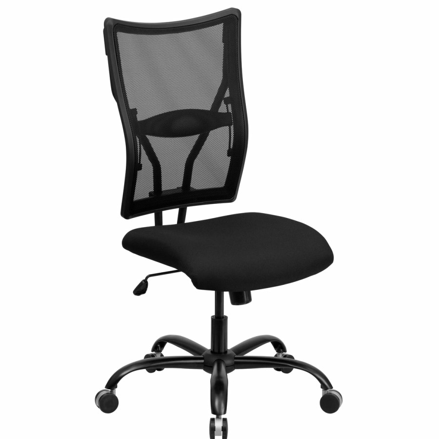 Office & Reception FLASH Big & Tall Office Chairs | Hercules Series Big & Tall 400 Lb. Rated Mesh Executive Swivel Ergonomic Office Chair