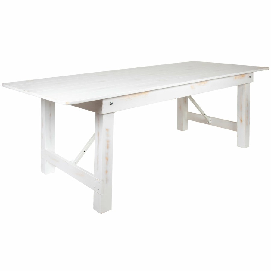 Folding & Event FLASH Folding Farm Tables | Hercules Series 8' X 40" Solid Pine Folding Farm Table