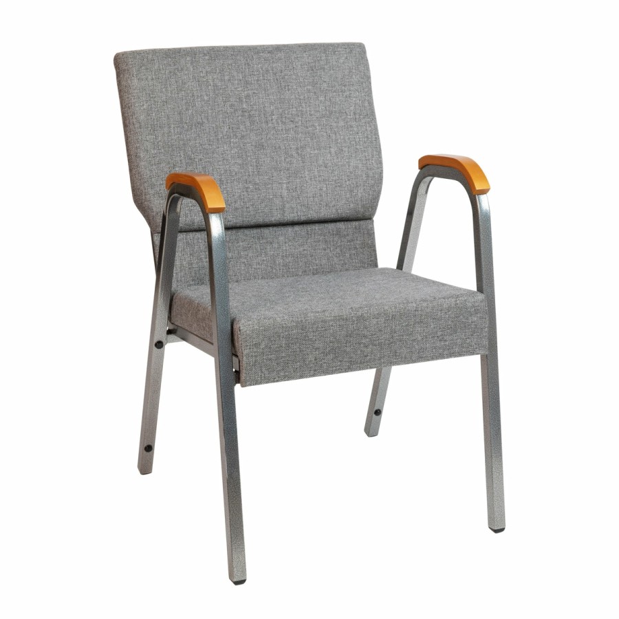 Church Chairs FLASH | Hercules Series 21"W Stacking Wood Accent Arm Church Chair