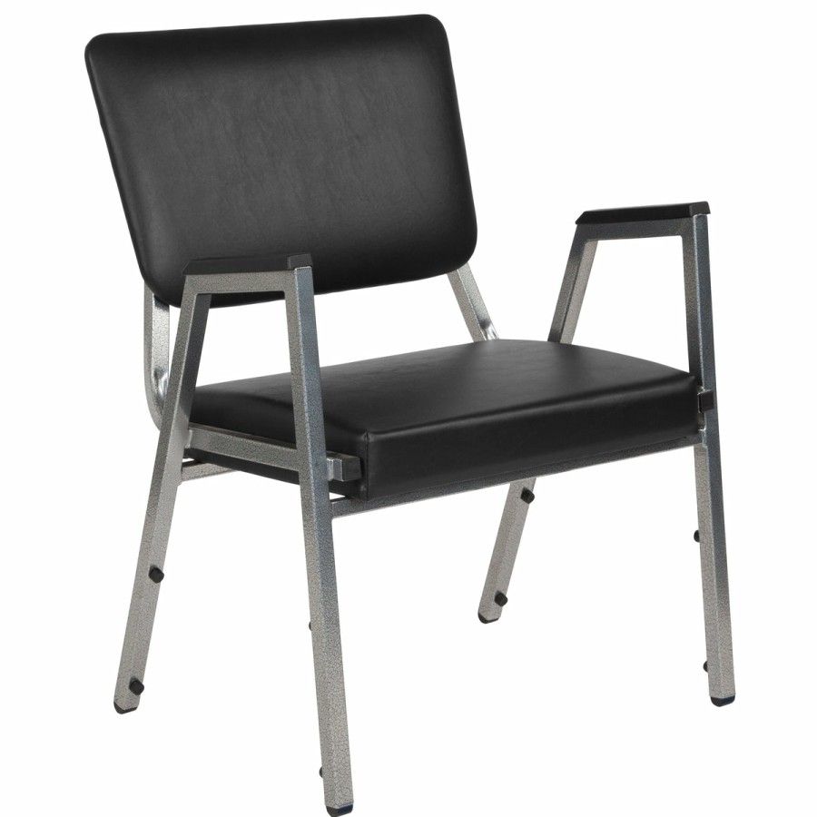 Office & Reception FLASH Medical Specialty Furniture | Hercules Series 1000 Lb. Rated Antimicrobial Bariatric Medical Reception Arm Chair With 3/4 Panel Back