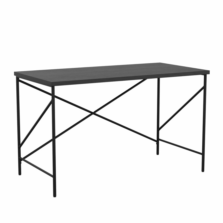 Office & Reception MARTHA STEWART Desks | Maddox Home Office Parsons Desk With Metal X-Frame