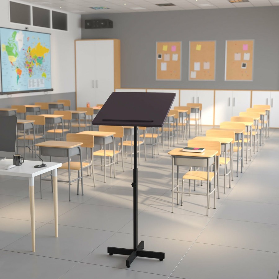 Classroom FLASH Lecterns & Podiums | Adjustable Height Metal Lectern