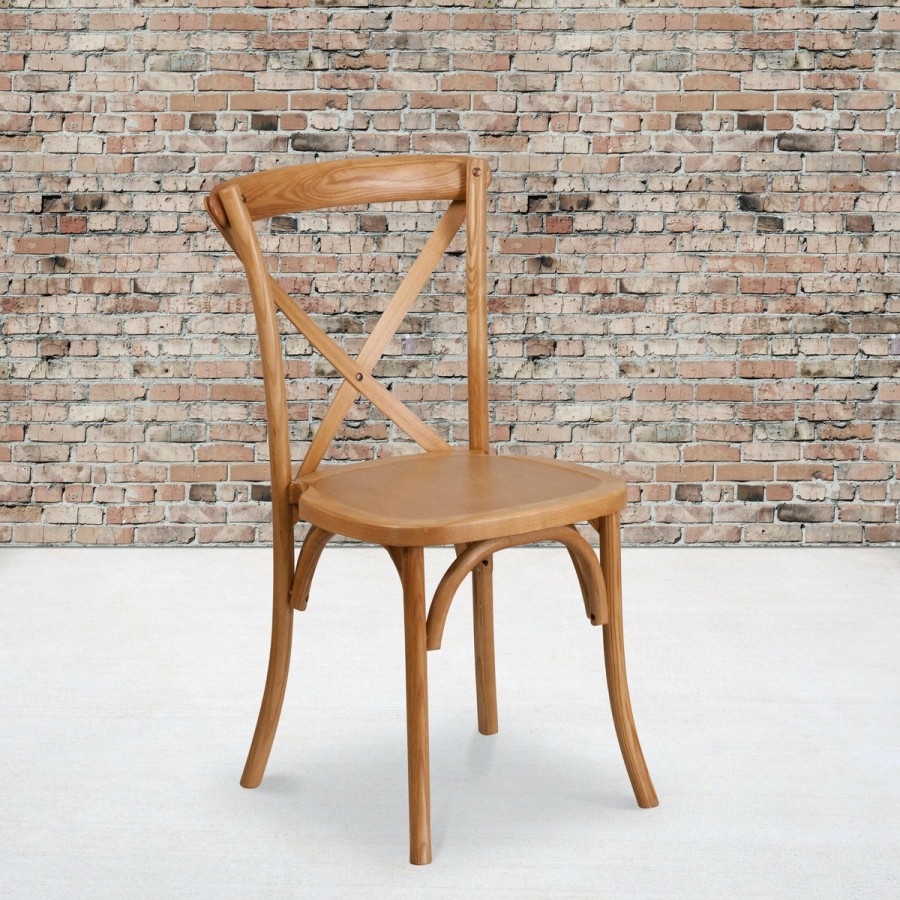 Folding & Event FLASH Cross Back Chairs | Hercules Series Stackable Wood Cross Back Chair