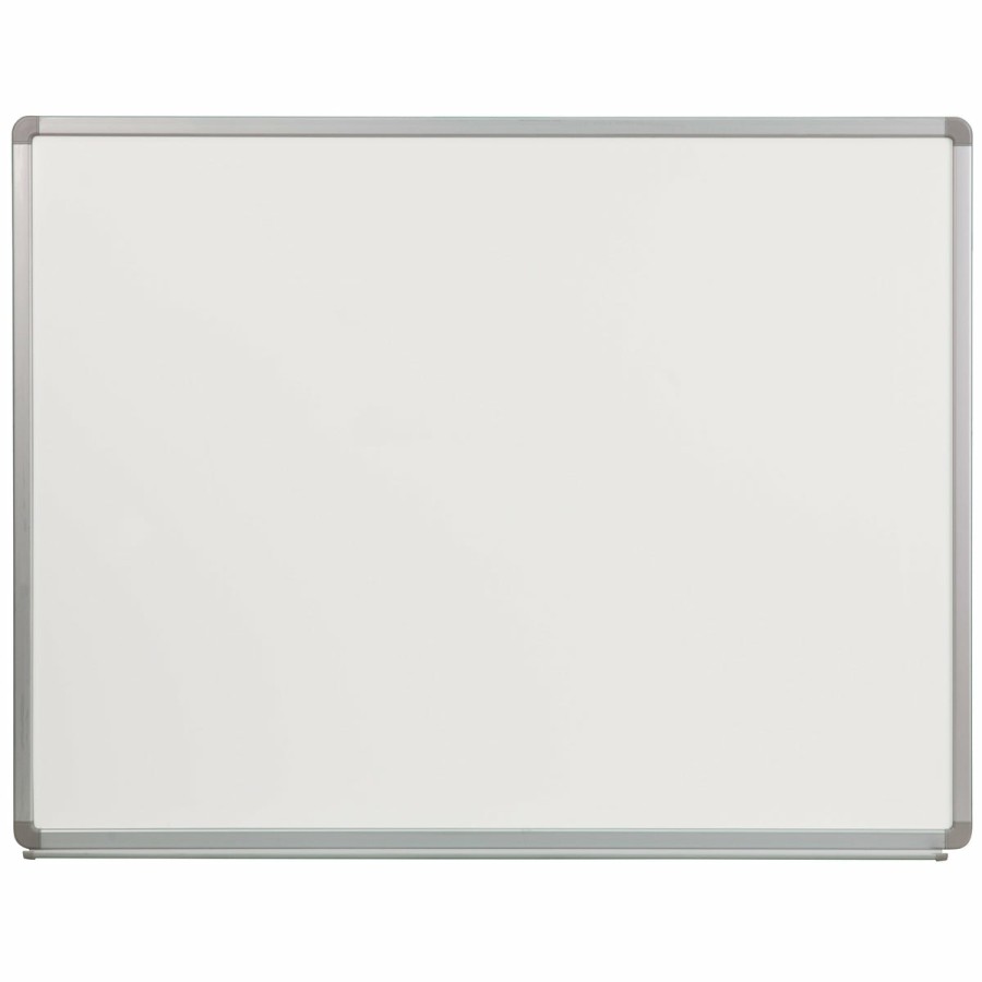 Classroom FLASH Cork & Marker Boards | 4' W X 3' H Porcelain Magnetic Marker Board