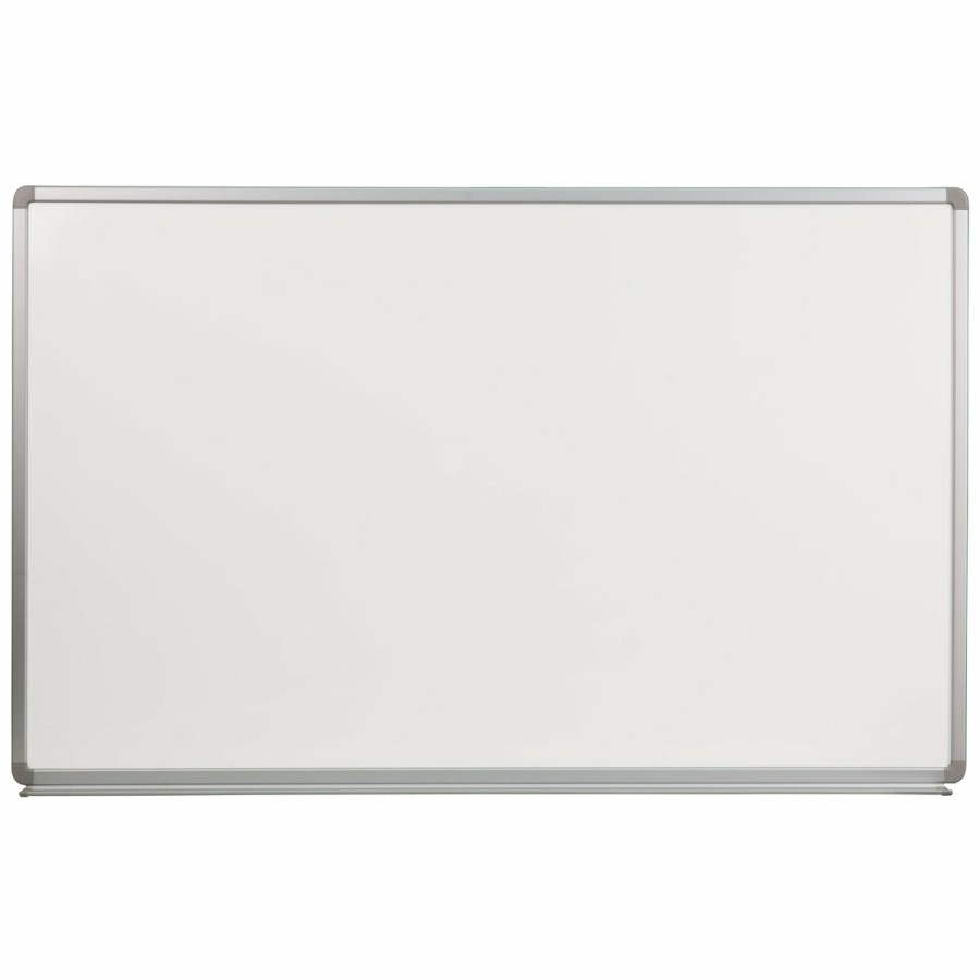 Classroom FLASH Cork & Marker Boards | 5' W X 3' H Porcelain Magnetic Marker Board