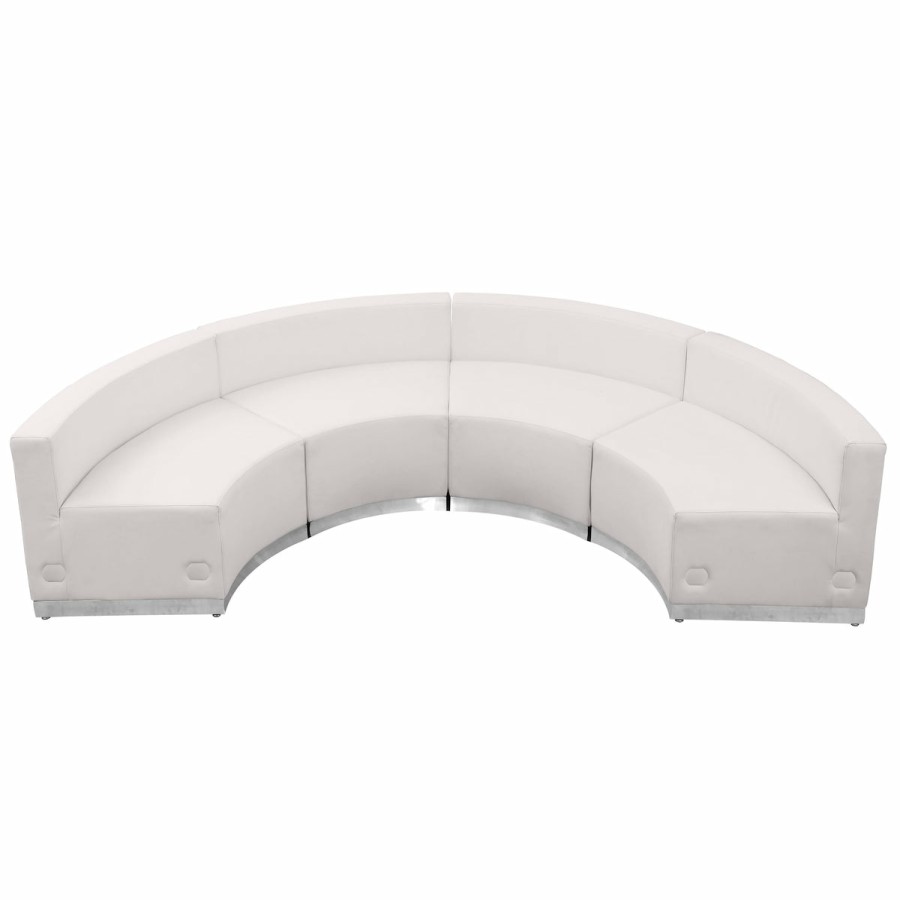 Office & Reception FLASH Modular Reception Sets | Hercules Alon Series Leathersoft Reception Configuration, 4 Pieces