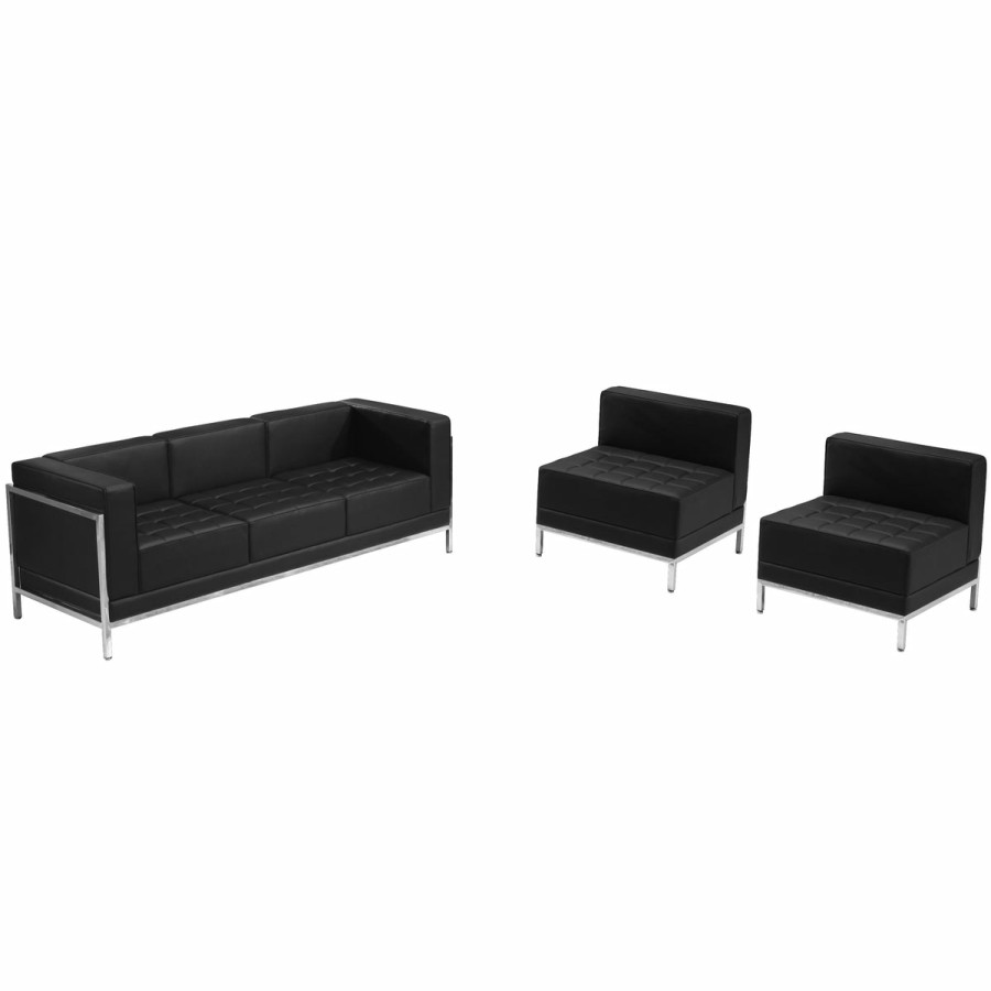 Office & Reception FLASH Modular Reception Sets | Hercules Imagination Series Leathersoft Sofa & Chair Set