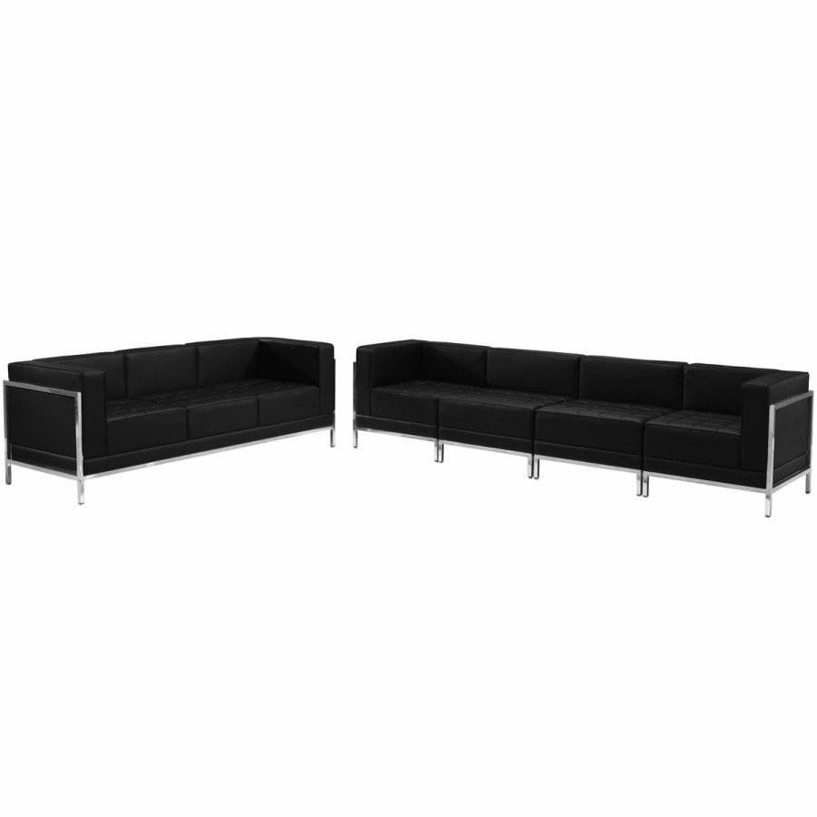 Office & Reception FLASH Modular Reception Sets | Hercules Imagination Series Leathersoft Sofa Set, 5 Pieces