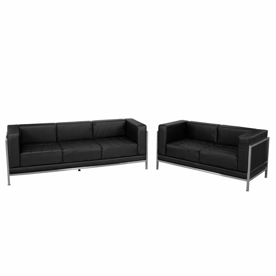 Office & Reception FLASH Modular Reception Sets | Hercules Imagination Series Leathersoft Sofa & Loveseat Set