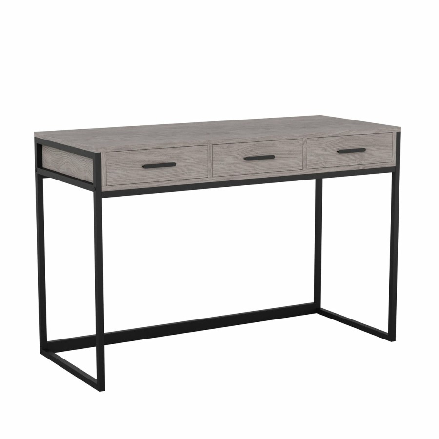 Office & Reception MARTHA STEWART Desks | Ollie Home Office Desk With 3 Drawers